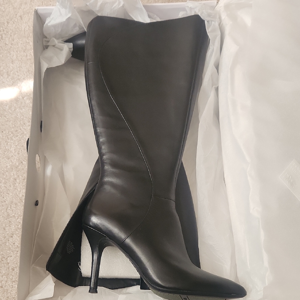 Nine West Black Heeled Boots
